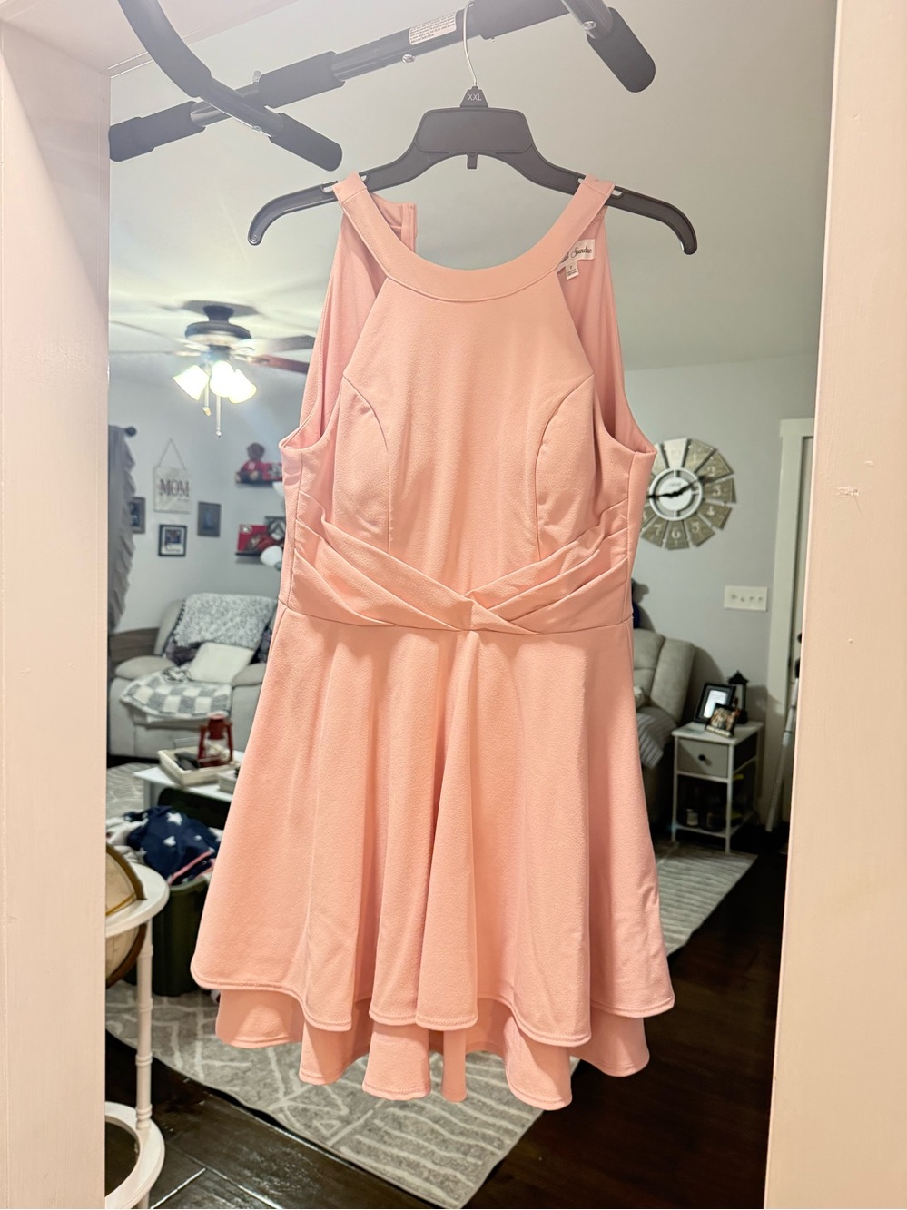 Emerald Sundae Blush Pink Fit & Flare Chemise